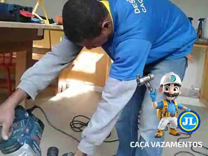 Identificação profissional de vazamento de água