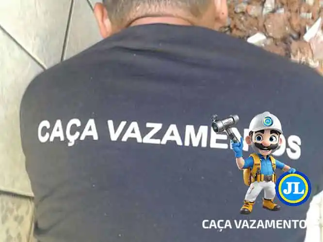 Caça vazamento de água na parede, solo, teto, laje e coluna com detector Geofone