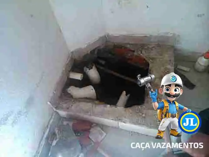 Manutenção técnica de vazamento JL