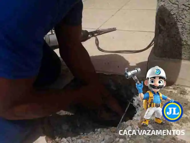 Serviço tecnico de detecção de vazamento