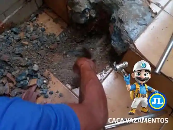 Serviços de caça vazamentos com goteira pia piso parede