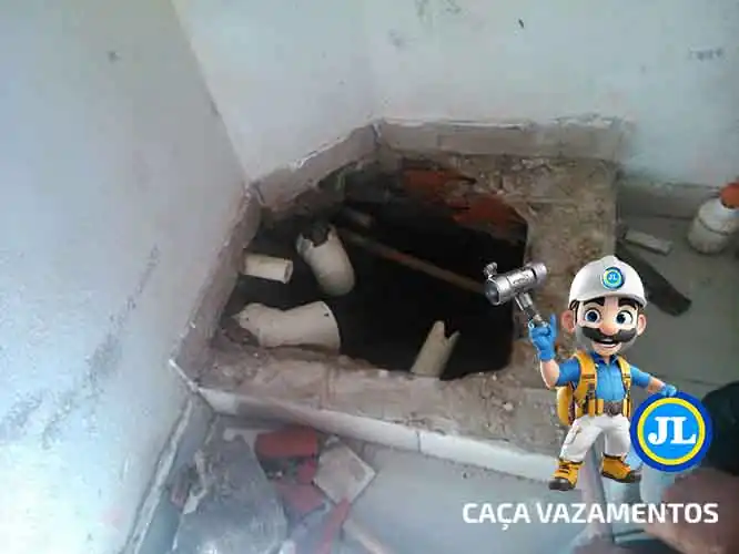 Serviço profissional de identificação de vazamento Água rasa