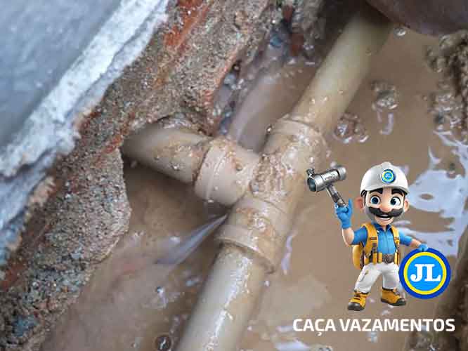 Localização tecnica de vazamento de água Vila Curuçá