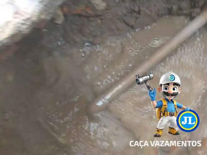 Identificação especializada de vazamento de água