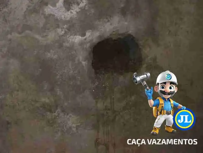 Tecnico experiente em detecção de vazamento com laudo