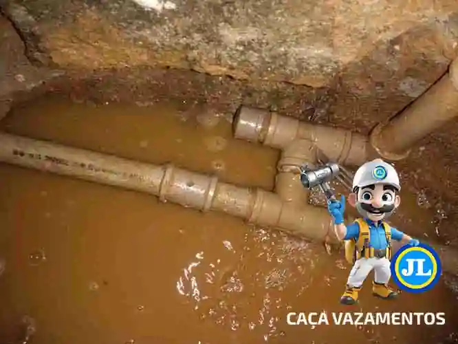 Técnico especializado em reparo de vazamento de água
