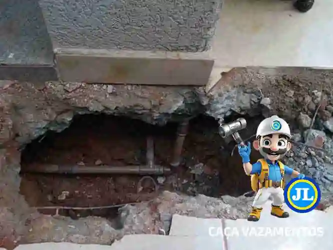 Manutenção tecnica de vazamento de água